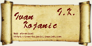 Ivan Kojanić vizit kartica